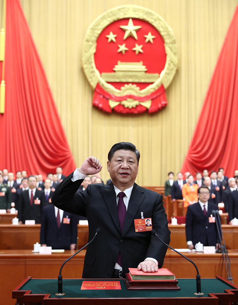 习近平当选国家主席、中央军委主席