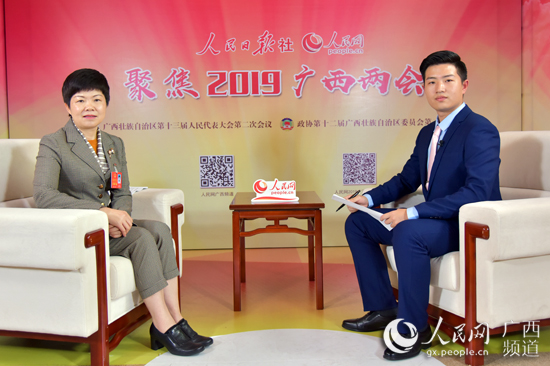 人民网专访自治区人大代表、玉林市玉州区区长吕燕梅
