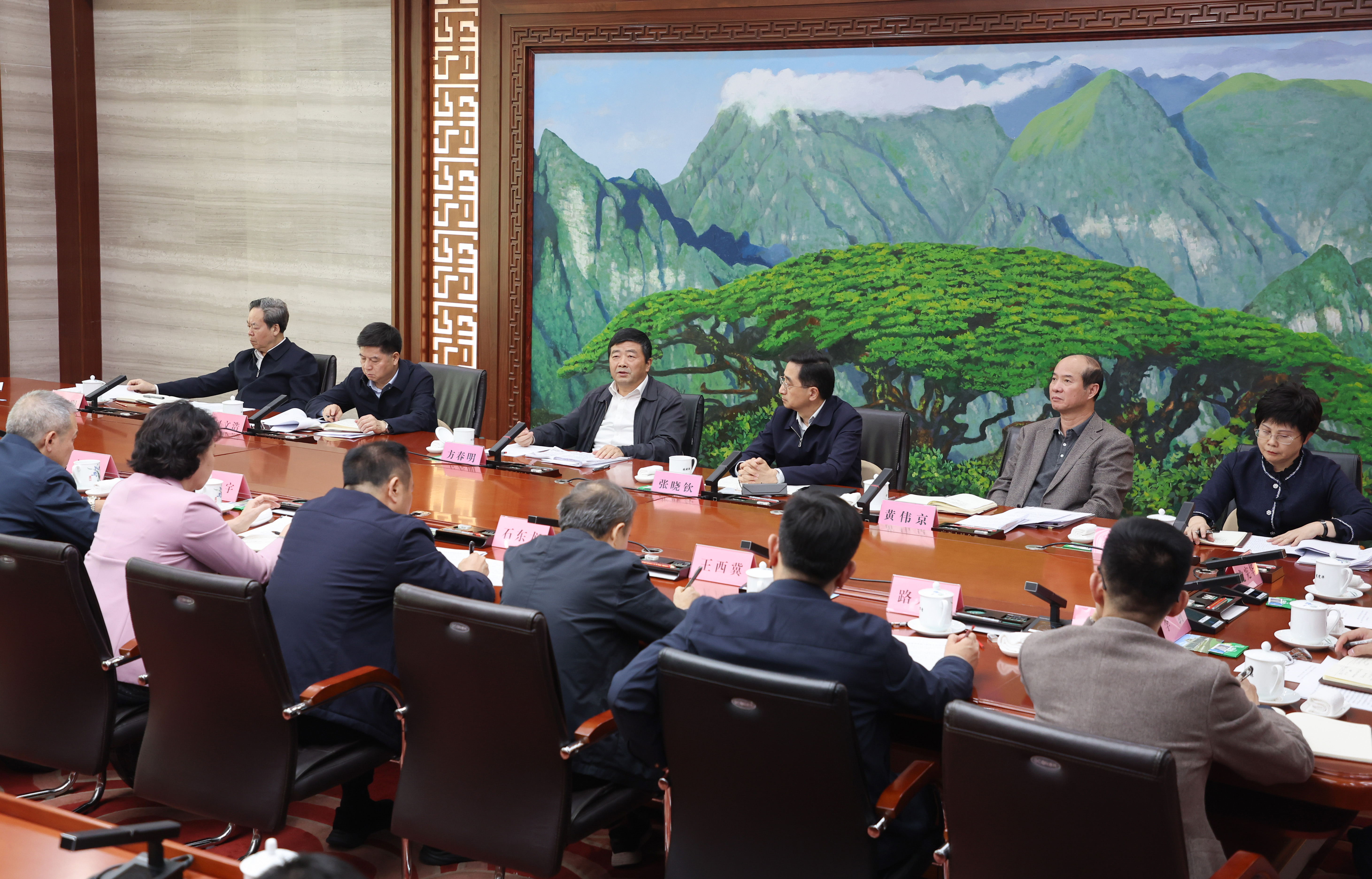 自治区人大常委会党组扩大会议召开