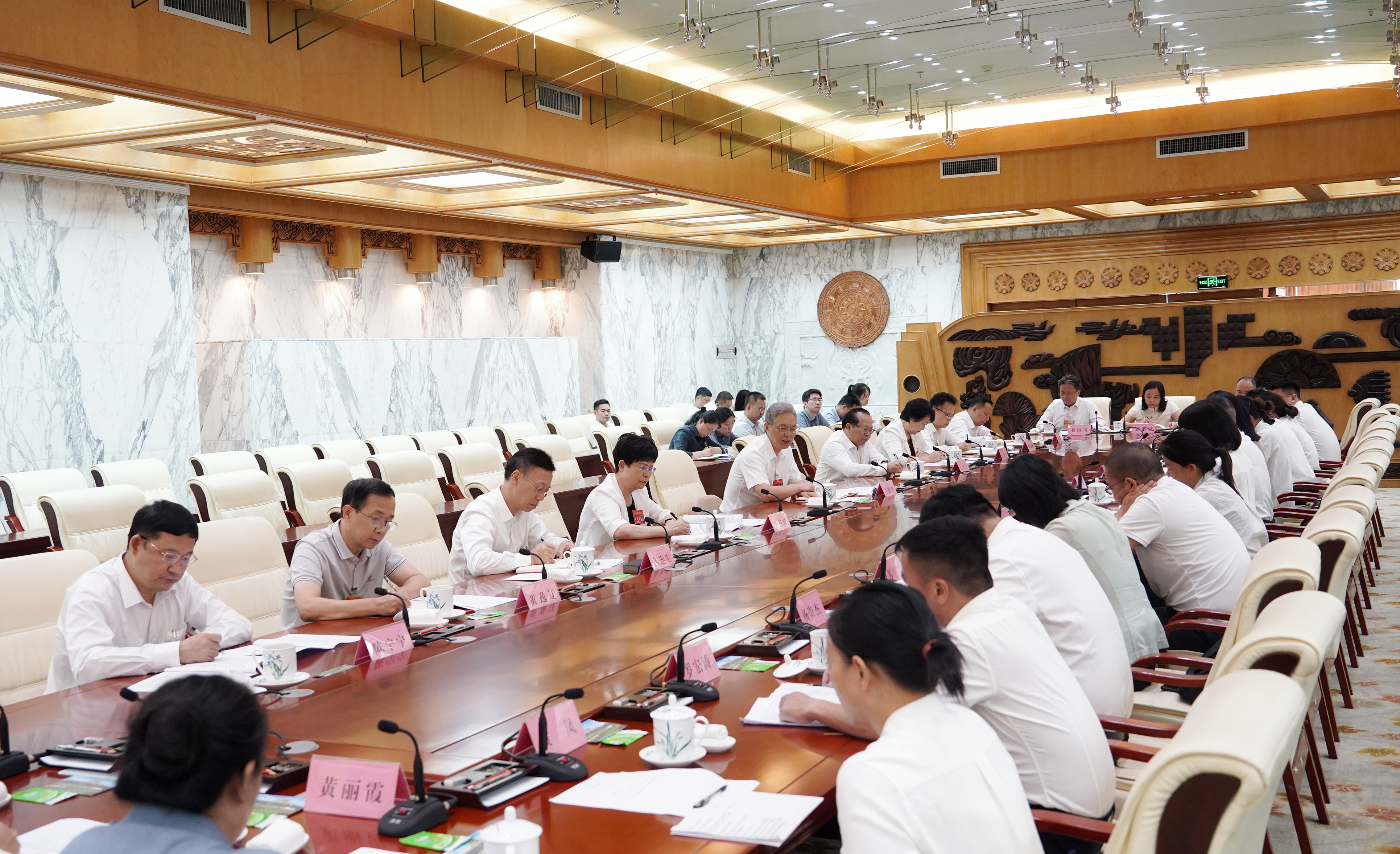 王维平、农生文出席自治区十四届人大常委会第二十四次会议列席代表座谈会
