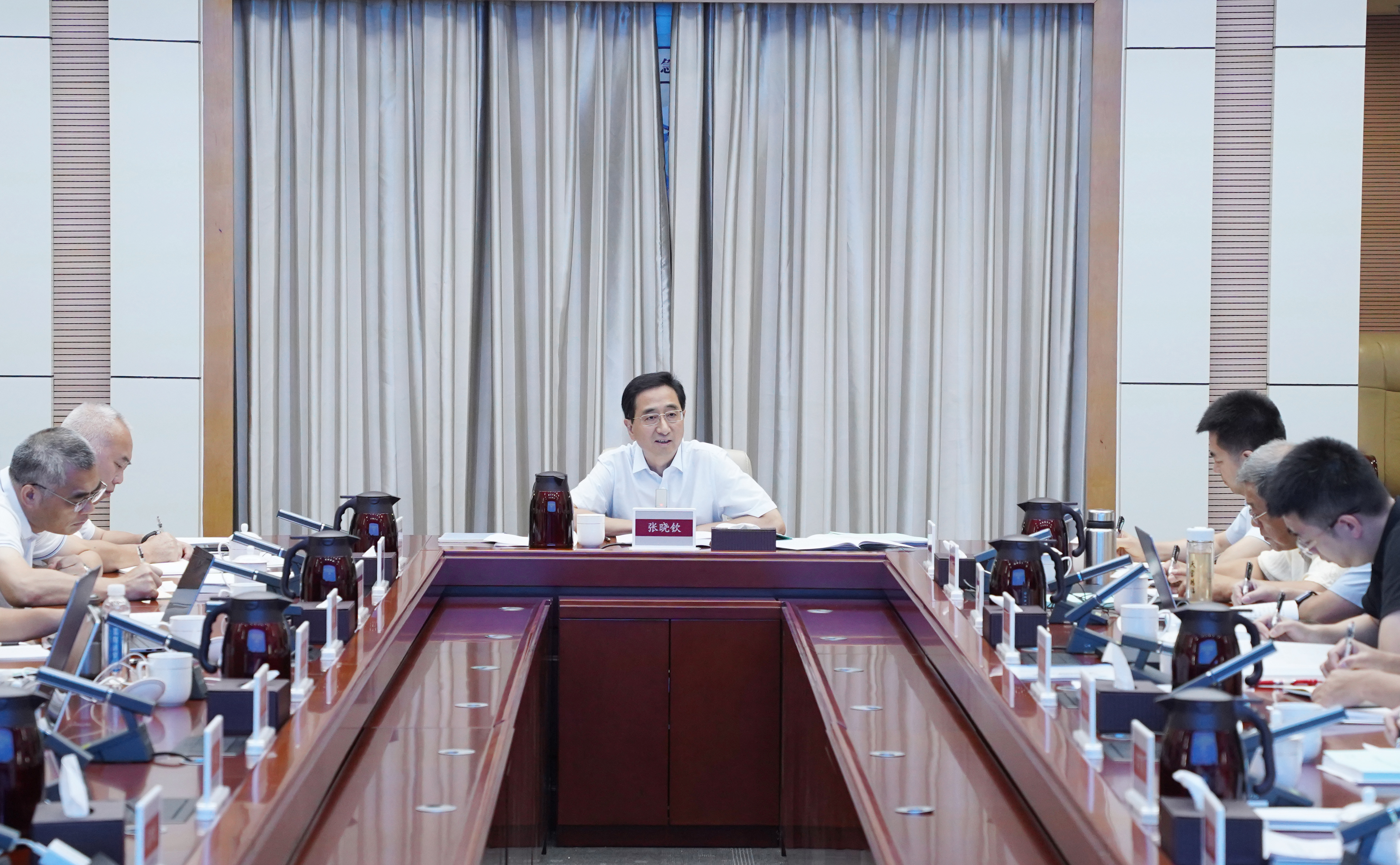 张晓钦主持召开平陆运河建设绿色工程检查专家组第七次专项检查暨《平陆运河建设绿色工程评估报告》专题会