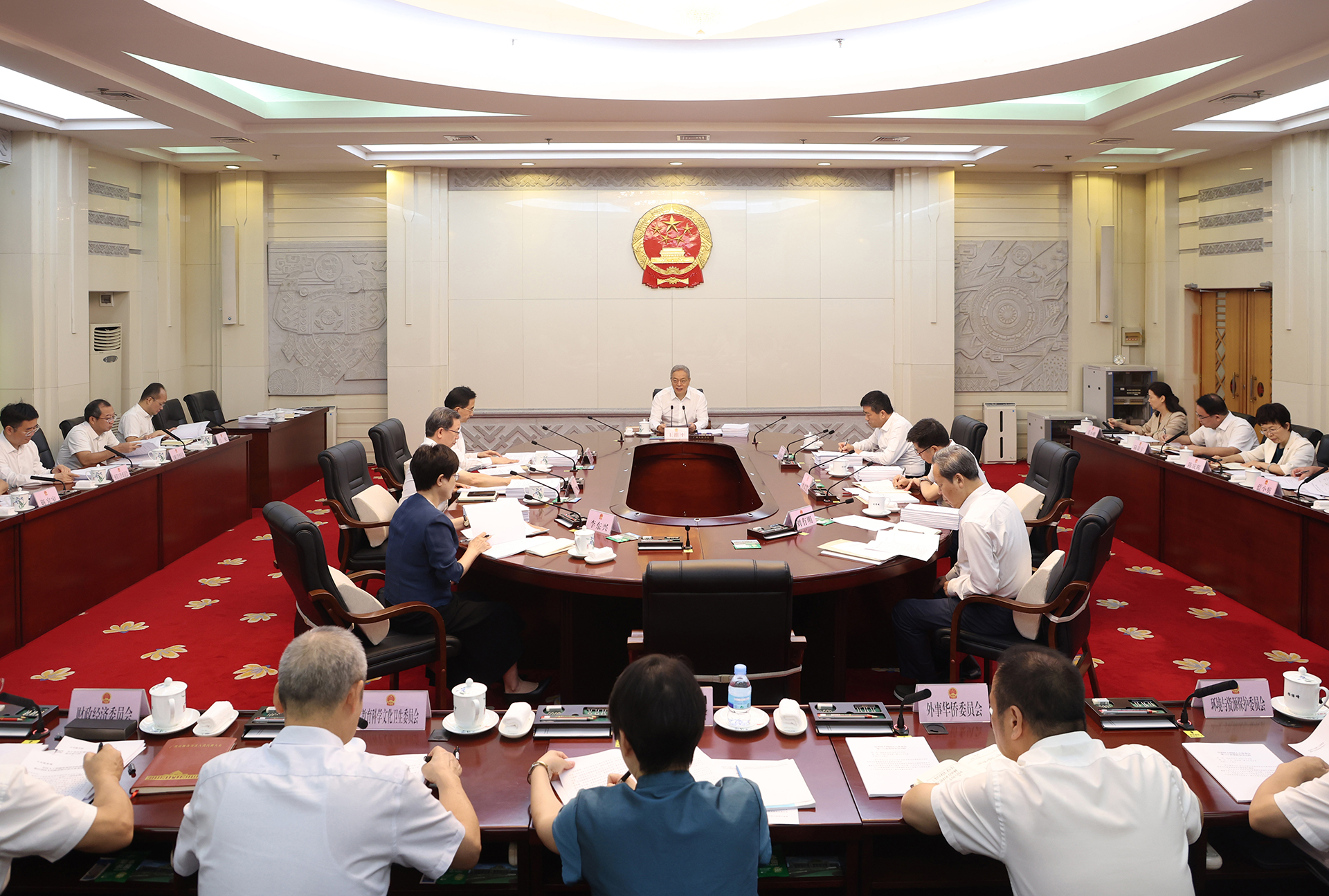 自治区人大常委会党组召开会议 王维平主持并讲话